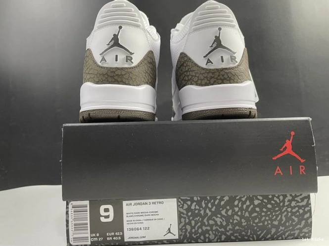 Jordan (2018) Mocha Retro 3 136064-122 Air 0711
